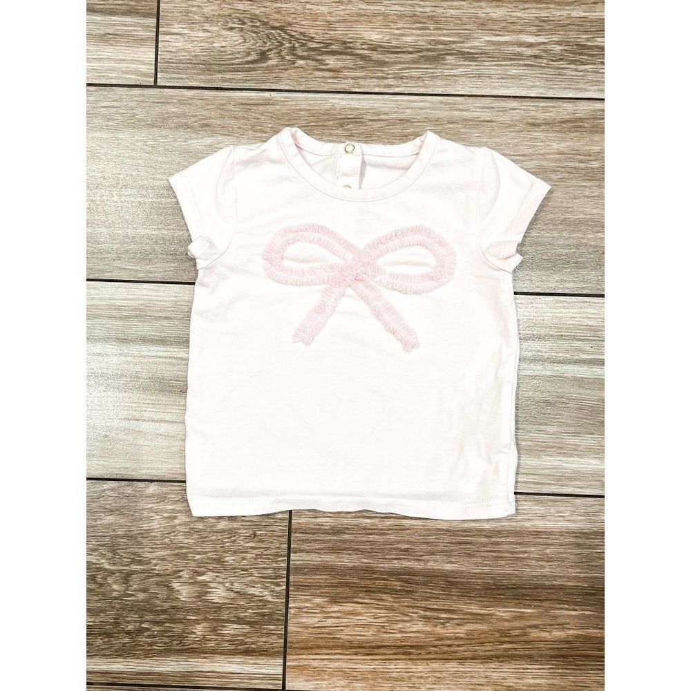 Kate Spade Pink Bow Tee, Size 6M